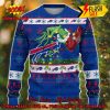 NFL Baltimore Ravens Grinch Hand Christmas Light Ugly Christmas Sweater