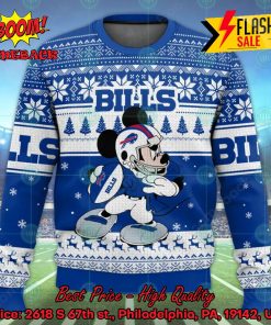 NFL Buffalo Bills Mickey Mouse Player Ugly Christmas Sweater