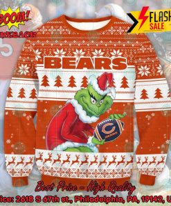 NFL Chicago Bears Sneaky Grinch Ugly Christmas Sweater