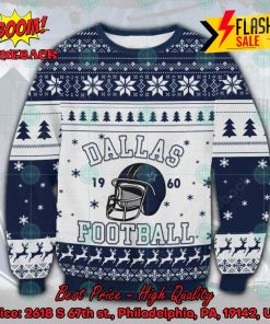 NFL Dallas Cowboys Football 1960 Helmet Ugly Christmas Sweater