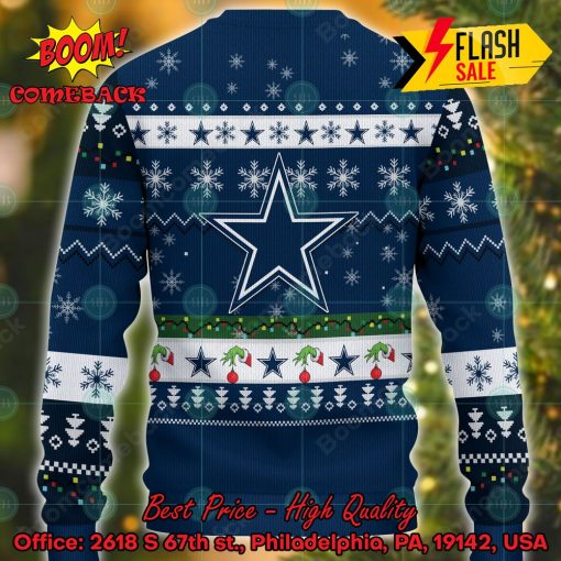Dallas Cowboys Sweater Grinch Hug Football Ugly Christmas Sweater - Bring  Your Ideas, Thoughts And Imaginations Into Reality Today
