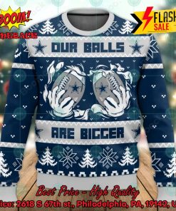 NFL Dallas Cowboys Our Balls Are Bigger Ugly Christmas Sweater