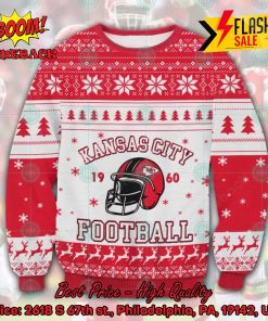NFL Kansas City Chiefs Football 1960 Helmet Ugly Christmas Sweater