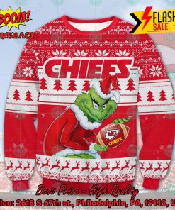 NFL Kansas City Chiefs Sneaky Grinch Ugly Christmas Sweater