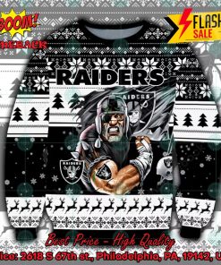 NFL Las Vegas Raiders Flag Ugly Christmas Sweater