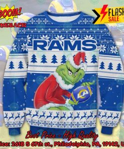NFL Los Angeles Rams Sneaky Grinch Ugly Christmas Sweater