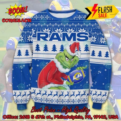 NFL Los Angeles Rams Sneaky Grinch Ugly Christmas Sweater