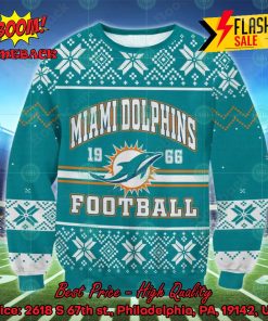 NFL Miami Dolphins 1966 Football Ugly Christmas Sweater