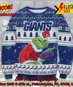 NFL New York Giants Sneaky Grinch Ugly Christmas Sweater