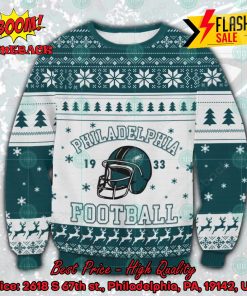 NFL Philadelphia Eagles Football 1933 Helmet Ugly Christmas Sweater