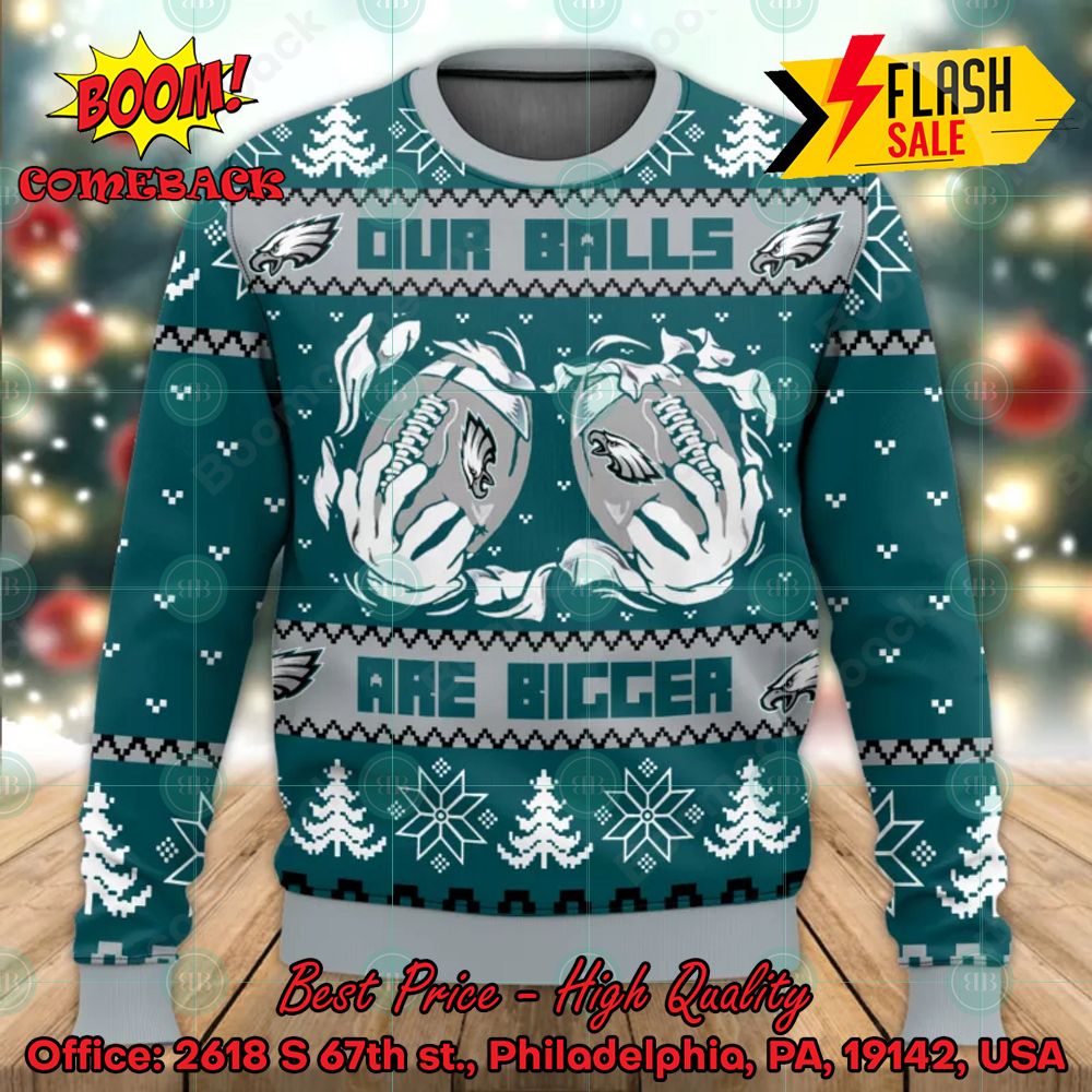 NFL Philadelphia Eagles Mickey Mouse Player Ugly Christmas Sweater