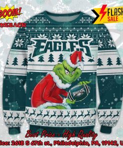 NFL Philadelphia Eagles Sneaky Grinch Ugly Christmas Sweater