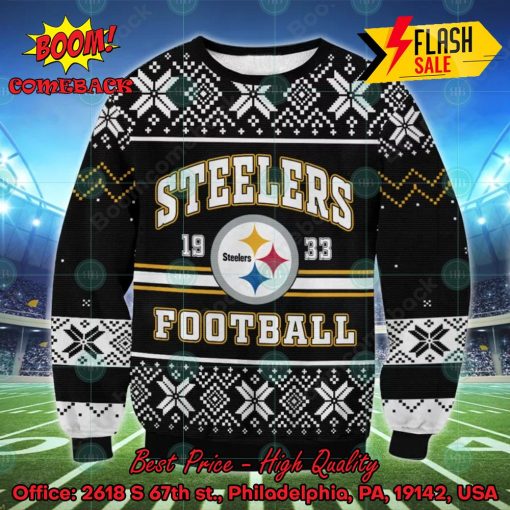 NFL Pittsburgh Steelers 1933 Football Ugly Christmas Sweater