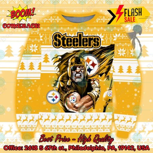 NFL Pittsburgh Steelers Flag Ugly Christmas Sweater