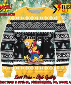 NFL Pittsburgh Steelers Super Mario Ugly Christmas Sweater