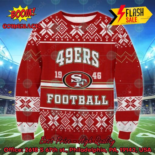 NFL San Francisco 49ers 1946 Football Ugly Christmas Sweater