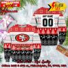 NFL San Francisco 49ers Logo Santa Hat Ugly Christmas Sweater