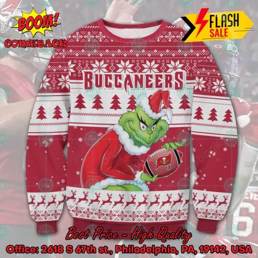 NFL Tampa Bay Buccaneers Sneaky Grinch Ugly Christmas Sweater