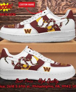 NFL Washington Commanders Gucci Snake Personalized Name Nike Air Force Sneakers