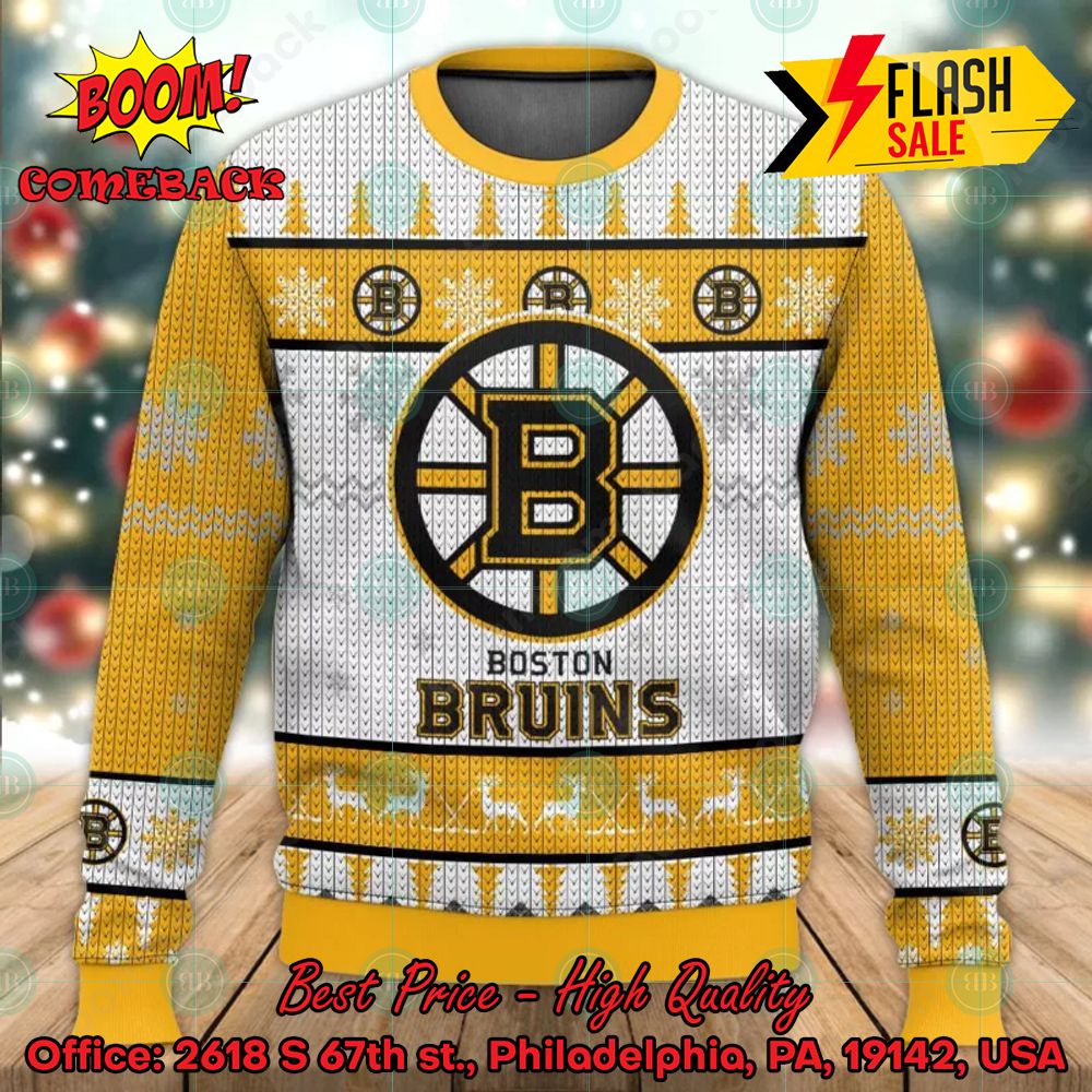 Boston Bruins Ugly Light Up Sweater
