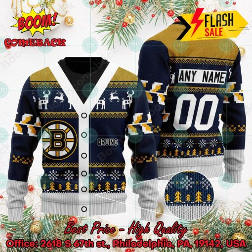 NHL Boston Bruins Specialized Personalized Ugly Christmas Sweater