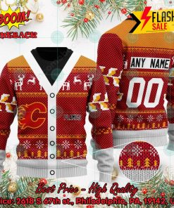 NHL Calgary Flames Specialized Personalized Ugly Christmas Sweater
