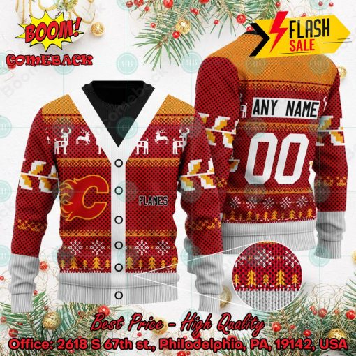 NHL Calgary Flames Specialized Personalized Ugly Christmas Sweater