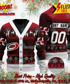 NHL Carolina Hurricanes Specialized Personalized Ugly Christmas Sweater