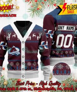 NHL Colorado Avalanche Specialized Personalized Ugly Christmas Sweater