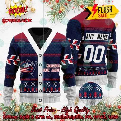 NHL Columbus Blue Jackets Specialized Personalized Ugly Christmas Sweater