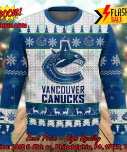 NHL Vancouver Canucks Big Logo Ugly Christmas Sweater
