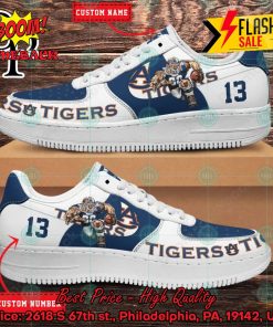 Personalized Auburn Tigers Mascot Nike Air Force Sneakers