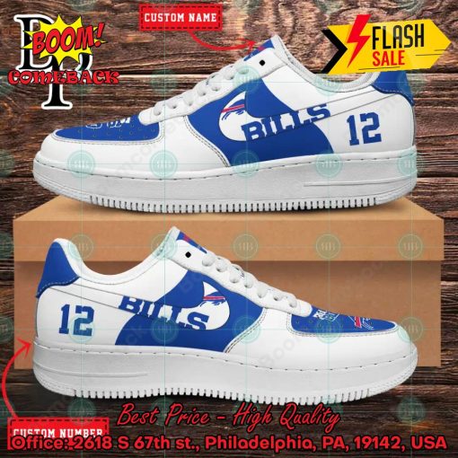 Personalized Buffalo Bills Nike Air Force Sneakers