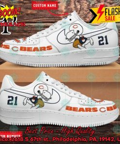 Personalized Chicago Bears Snoopy Nike Air Force Sneakers