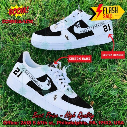 Personalized Chicago White Sox Nike Air Force Sneakers