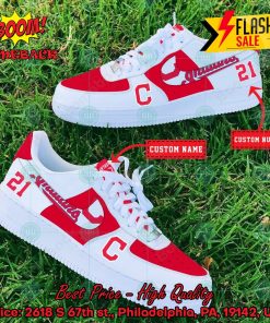Personalized Cleveland Guardians Nike Air Force Sneakers