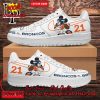 Personalized Dallas Cowboys Mickey Mouse Nike Air Force Sneakers