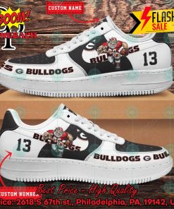 Personalized Georgia Bulldogs Mascot Nike Air Force Sneakers