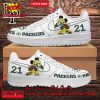 Personalized Houston Texans Mickey Mouse Nike Air Force Sneakers