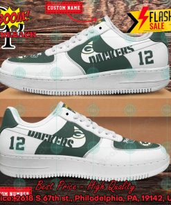Personalized Green Bay Packers Nike Air Force Sneakers