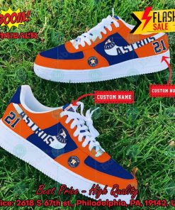 Personalized Houston Astros Nike Air Force Sneakers