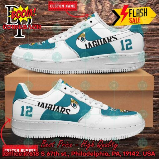 Personalized Jacksonville Jaguars Nike Air Force Sneakers