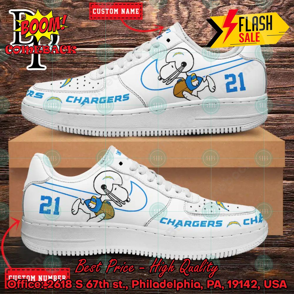 Personalized Las Vegas Raiders Snoopy Nike Air Force Sneakers
