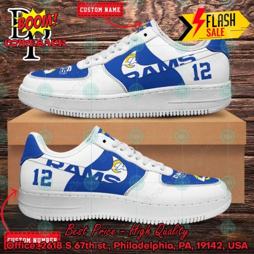 Personalized Los Angeles Rams Nike Air Force Sneakers