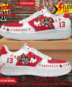 Personalized Louisville Cardinals Mascot Nike Air Force Sneakers
