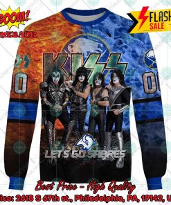 personalized nhl buffalo sabres x kiss rock band lets go sabres 3d hoodie t shirt 3 gyNbE
