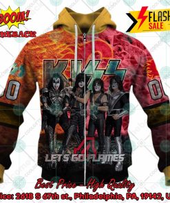 personalized nhl calgary flames x kiss rock band lets go flames 3d hoodie t shirt 4 iCRiG