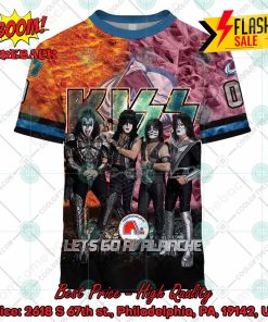 Personalized NHL Colorado Avalanche x Kiss Rock Band Let’s Go Avalanche 3D Hoodie T-shirt