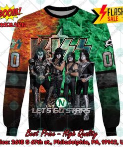 personalized nhl dallas stars x kiss rock band lets go stars 3d hoodie t shirt 3 2krY2