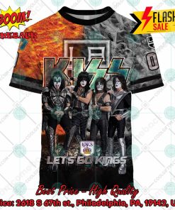 Personalized NHL Los Angeles Kings x Kiss Rock Band Let’s Go Kings 3D Hoodie T-shirt